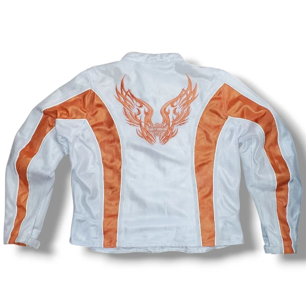 Harley Davidson Bomber Mesh Motorcycle Riding Jacket with Plate & Pad Pockets - Picture 2 of 12